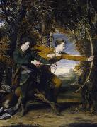 Sir Joshua Reynolds Colonel Acland and Lord Sydney, 'The Archers oil on canvas